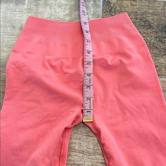 Alphalete High Rise Workout Leggings Coral Pink Size Small S - Picture 6 of 7